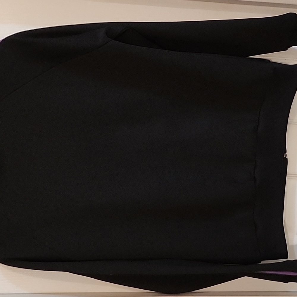 Adidas track jacket,Size Medium, Black with purple strips - Picture 5 of 5